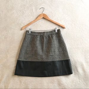 J. Crew Mini Skirt Faux Leather Size 4
